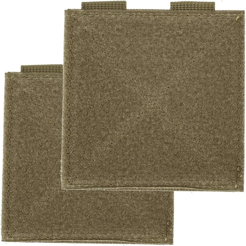 tactifans Molle Patch Panel,Hook&Loop Adapter Panel for Patch Badges,Tactical Molle Hook and Loop Panel for Badges and Insignia Patches 4''x4'' - Image 1